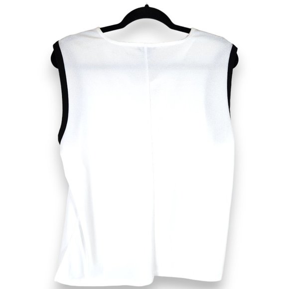 Halogen White Sleeveless Cowl Neck Blouse Size Large - Picture 3 of 14